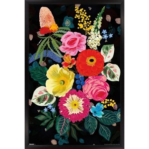 Trends International Jo Jimenez - Floral Vibration Framed Wall Poster Prints - 1 of 4