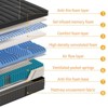 Belord 12 Inch Thick Hybrid Mattress, Medium Cooling Gel Memory Foam, 8-Layer Design, Ice Silk Cover, CertiPUR-US & OEKO-TEX Certified - 2 of 4
