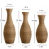 Infurnic Decorative Vases Set of 3 Designer Vases Artificial Rattan Vases for Living Room, Entryway, or Hallway, Beige, 22.44"*9.84"*29.72" - 3 of 4