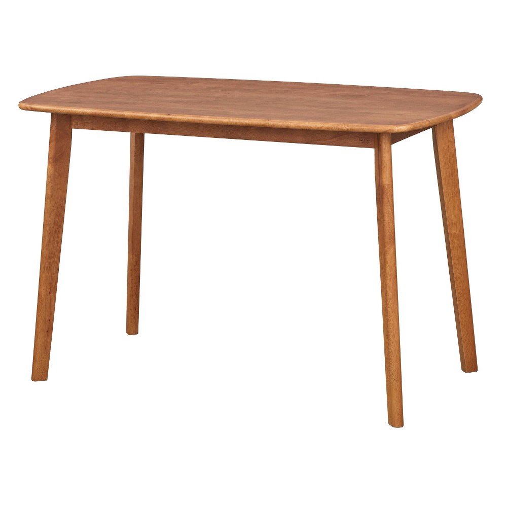 Photos - Garden Furniture Nettie Mid-Century Modern Rectangular Dining Table Walnut Finish - Buylate