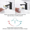 Aquaterior Wall Mount Ceramic Sink w/ Bathroom Square Single Handle Faucet ORB - 4 of 4