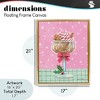Stupell Industries Festive Gingerbread Cocktail Floating Frame Canvas Art - 4 of 4