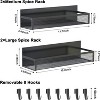 Attop Refrigerator Magnetic Spice Rack (4-Pack) – 8 Removable Hooks, Strong Magnet Shelves for Kitchen Organization - 2 of 4
