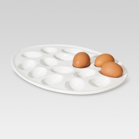 13 7 X 10 6 Ceramic Deviled Egg Platter Threshold Target