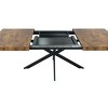 XIYUYE Dining Table Retro Rectangular Stretch Dining Table with Storage Box for Kitchen - 4 of 4