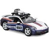 Porsche 911 Dakar #953 "Roughroads Porsche" Blue & White w/Stripes & Roof Rack "Race" Series 1/24 Die Cast Model Car by Bburago - 2 of 4