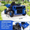 Ride on Dump Truck, 12 Volt Ride on Toys with Electric Dump Bed, Electric Car for Kids with Remote Control, Shoel, LED Lights, Musci Player - 2 of 4
