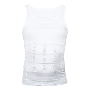 Unique Bargains Men Body Slimming Tummy Shaper Underwear Stretch Shapewear Waist Girdle Shirt Nylon - 1 of 4