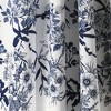 2pk 52"x63" Light Filtering Botanical Garden Curtain Panels Navy Blue - Lush Décor - 3 of 4