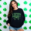 Simply Sage Market Women's Graphic Sweatshirt St. Patrick's Day Coquette Lucky - 3 of 4