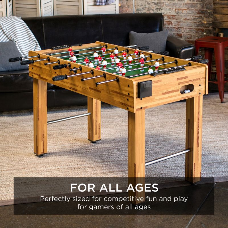 Best Choice Products 48in Competition Sized Foosball Table for Home, Game Room w/ 2 Balls, 2 Cup Holders, 2 of 8