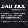 Dad Tax Definition Adult Hoodie Funny Sarcastic Fathers Day Novelty Hooded Sweatshirt - Crazy Dog Hoodie - 2 of 4