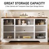 34'' Tall Farmhouse LED TV Stand,Entertainment Center with Storage,TV Media Console Table for TV Up to 65 Inch,TV Table - 4 of 4