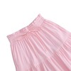 Maxi Skorts Skirt for Girls Button Front Ruffle High Waisted Long Skirts with Belt and Pocket 3-12 Years - 4 of 4