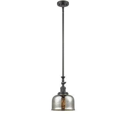 Bell - 1 Light Stem Hung Tiltable Mini Pendant In Industrial Style-14 Inches Tall and 8 Inches Wide