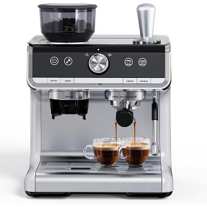 20 Bar Espresso Machine Coffee Maker With Milk Frother Steam Wand & Barista Kit - 1 of 4