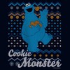 Girl's Sesame Street Cookie Monster Ugly Christmas Sweater Print T-Shirt - 2 of 4