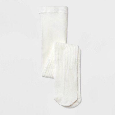 Image of Baby Girls' Sweater Tights - Cat & Jack™ Off-White 6-12M