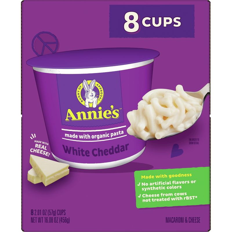 Annie's White Cheddar Microwavable Macaroni & Cheese Cup, 5 of 11