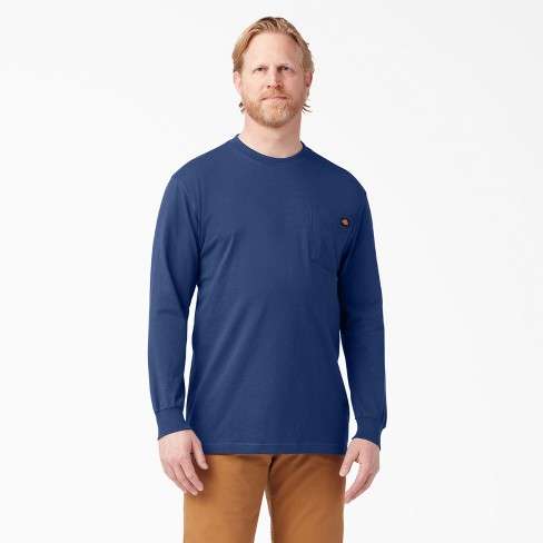 Dickies Heavyweight Long Sleeve T-shirt, Deep Blue (el), L : Target