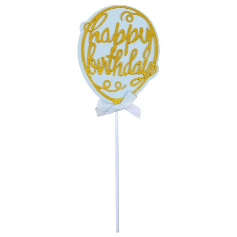 O'Creme 'Happy Birthday' Balloon Cake Toppers, Pack of 3 - image 1 of 2