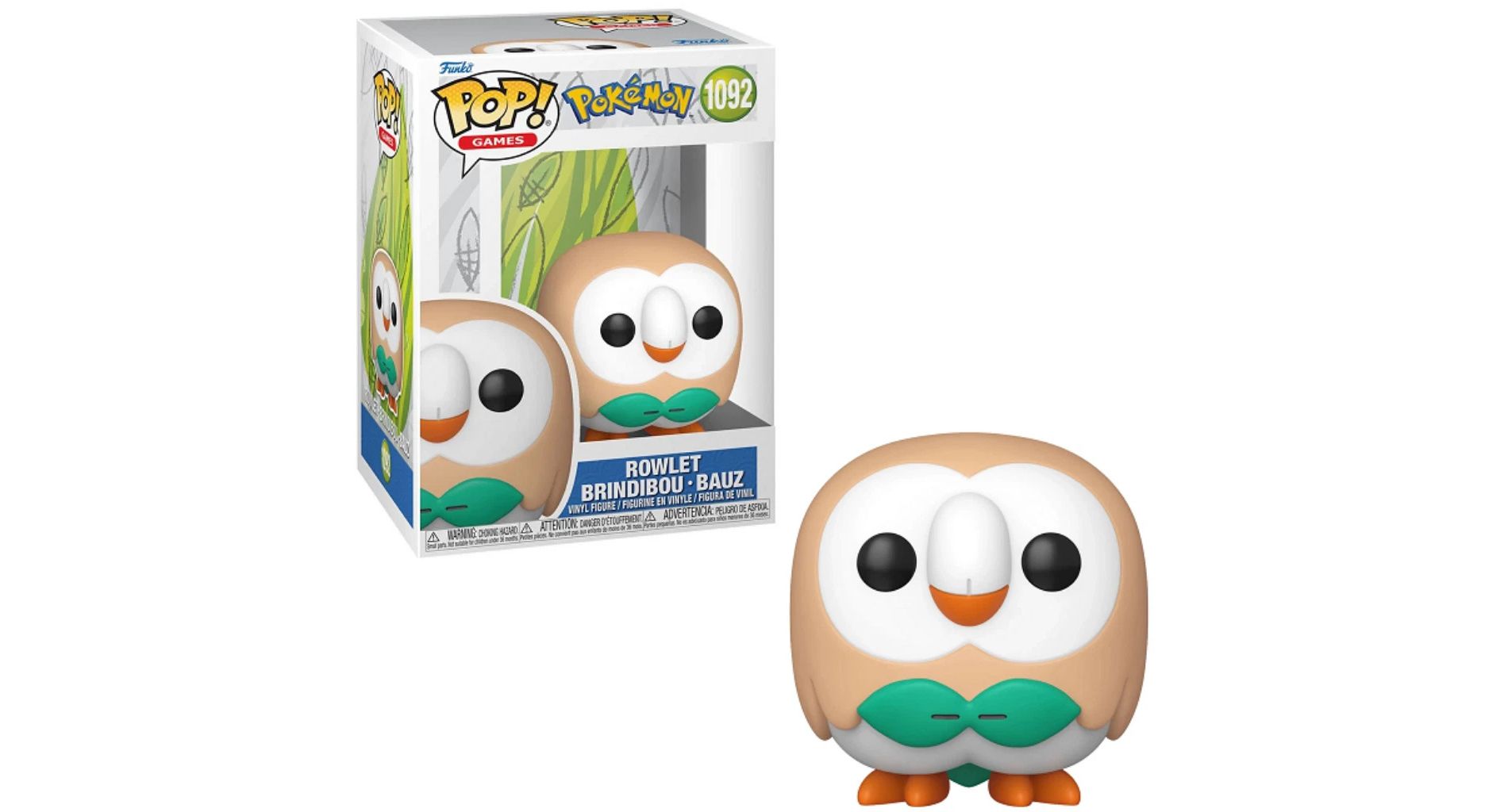 Funko Pop! Games: Pokemon - Rowlet - Vinyl Figure #1092 #86367