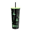 Zak Designs 23 fl oz Stainless Steel Wicked Kendall Straw Tumbler Black - 2 of 4