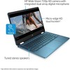Refurbished: HP Laptop X360 14a Chromebook 14" HD Touchscreen Intel Celeron, 4GB LPDDR4 64GB eMMC, Metallic Blue - Manufacturer Refurbished - 3 of 4