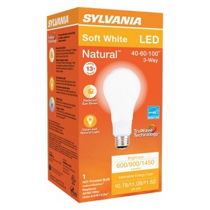 Sylvania Natural A21 E26 (Medium) LED Bulb Soft White 40/60/100 Watt Equivalence 1 pk - 1 of 1
