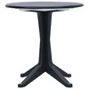 vidaXL Garden Table Anthracite Plastic Medium Lightweight Bistro Table - 2 of 4