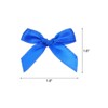 Unique Bargains Gift Packaging Accessories Mini Ribbon Bows for Fabric Craft DIY 50 Pcs - 2 of 4