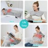 24" x 35" Large Heating Pad, Electric Heating Pad with Massager, 2 Heat Levels & 4 Massage Settings, for Neck, Back & Shoulders - 3 of 4
