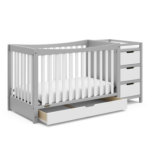 Cloud Grey Fisher-Price Geary 4-in-1 Convertible Crib 