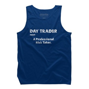 Men's Design By Humans Day Trader Definition By MadderTees Tank Top - 1 of 2