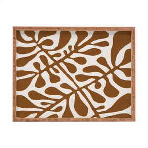 Alisa Galitsyna Linocut Plant 2 Rectangular Tray - Deny Designs - 1 of 2