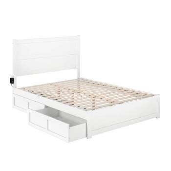 Noho Bed with Footboard and 2 Drawers - AFI