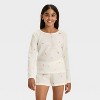 Girls' Long Sleeve Waffle Knit Pajama Set - Cat & Jack™ - 3 of 4