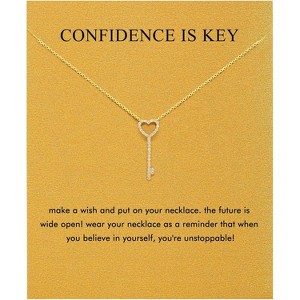 Inspirational Butterfly Compass Necklace Graduation Christmas Gift for Her Key - 1 of 4