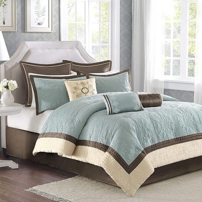 9Pcs Comforter Set, Bedding Set, Polyester Bed Comforter