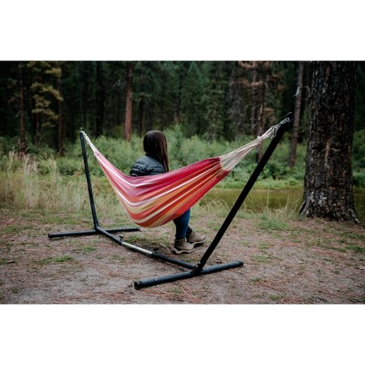 Red and Pink Cotton Blend Traveler Hammock