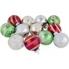 Northlight 12ct Multi Color Vintage Design Glass Ball Christmas Ornaments 2.25" (55mm) - 3 of 4