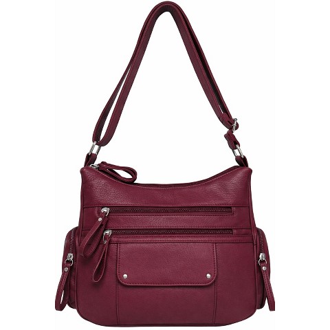 Bueno of California Organizer Crossbody Bag Multi Pocket Everyday Shoulder Purse