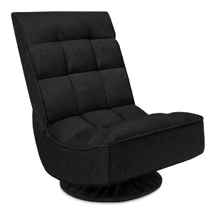 Best Choice Products Folding Floor Gaming Chair for Home, Office w/ 360-Degree Swivel, 4 Positions - 1 of 4