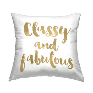 Stupell Industries Classy & Fabulous Glam Calligraphy Phrase, 18 x 18 - 1 of 3