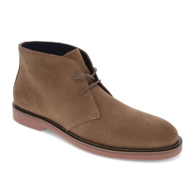 Dockers Mens Nigel Genuine Suede Dress Casual Lace Up Ankle Boot, Taupe, Size 10