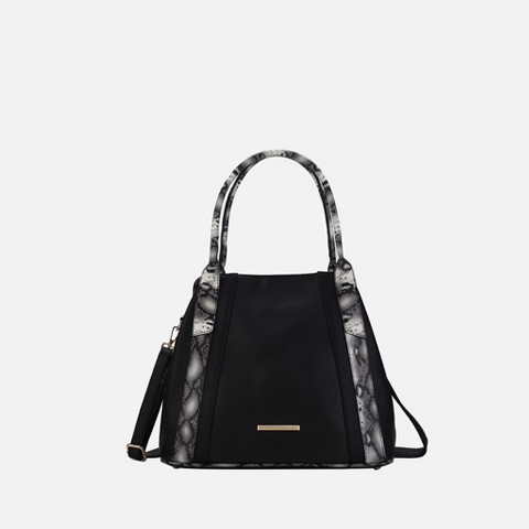 MKF Collection Kenna Snake embossed Vegan Leather Women’s Tote Handbag by Mia K - Black