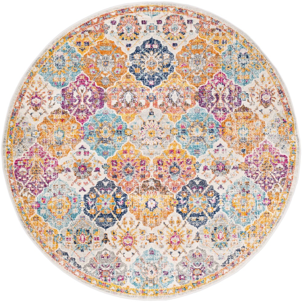 5'3in Round Emily Traditional Rug Red - Artistic Weavers
