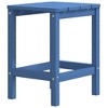 vidaXL Garden Table Aqua Blue HDPE 15 x 15 x 18 in Durable - 2 of 4