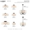 Livex Lighting Solstice 2 - Light Semi-Flush Mount in  English Bronze - 3 of 4