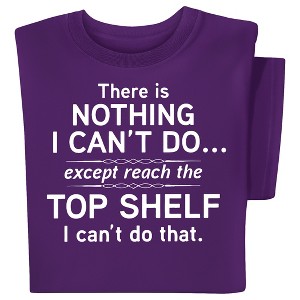 Collections Etc Nothing I Can't Do Novelty Short Sleeve Graphic T-Shirt XX-Large Women Purple - 1 of 4